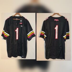 Under Armour UMD Terps #1 Men's Jersey 2XL Loose Fit V-neck NWT